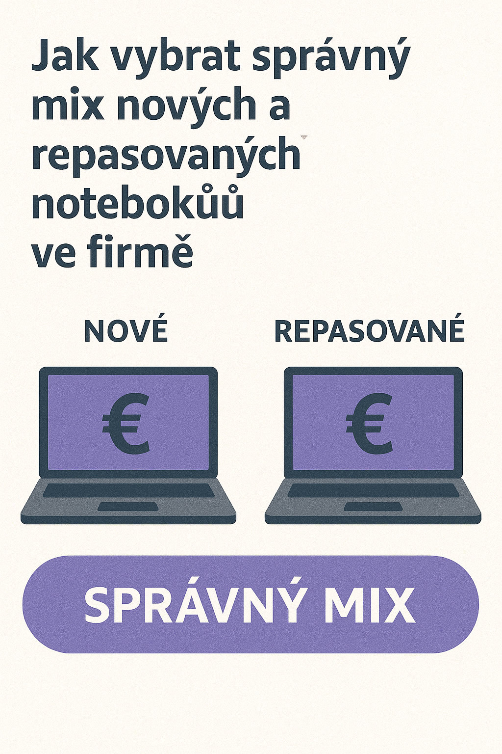 Jak vybrat správný mix nových a repasovaných notebooků ve firmě