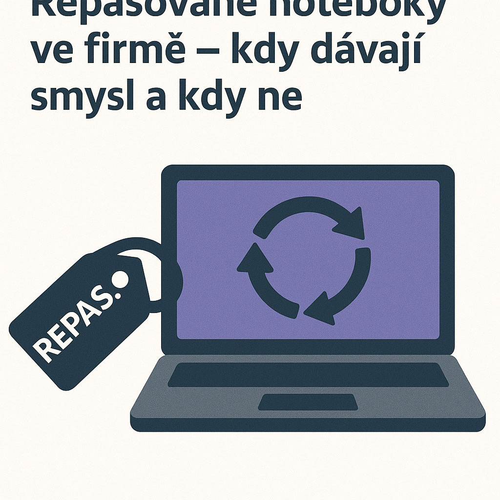 Repasované notebooky ve firmě – kdy dávají smysl a kdy ne