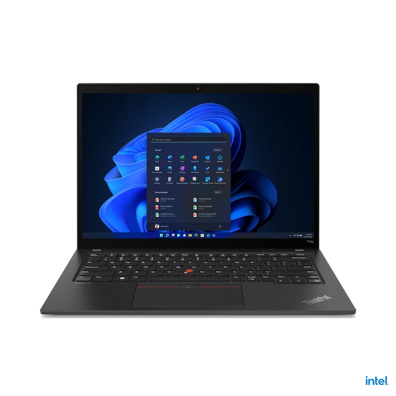 Lenovo ThinkPad T14s Gen 3 – zadní pohled na notebook