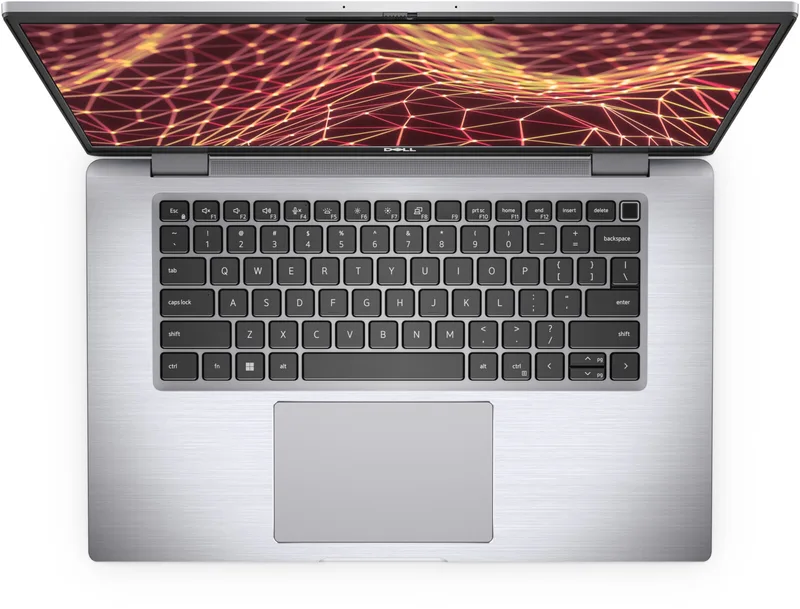 Dell Latitude 7530 – pohled zepředu s klávesnicí