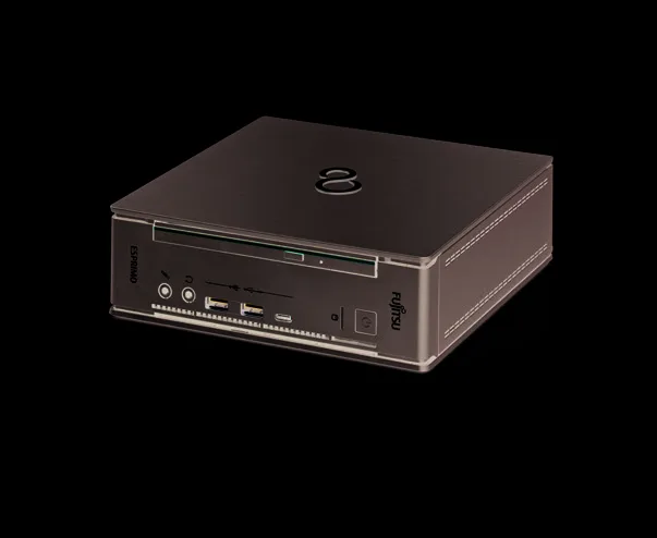 Fujitsu Esprimo Q958 -- horní 3/4 pohled na kompaktní Mini PC