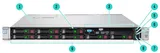 HP ProLiant DL360 Gen9 – čelní pohled (8× SFF)