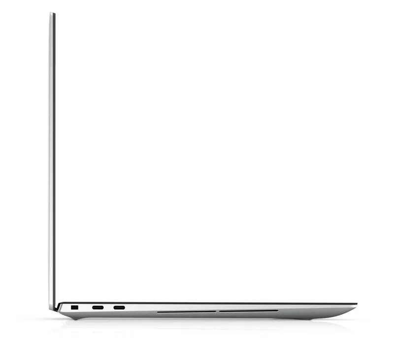 Dell XPS 15 9500 -- boční profil se dvěma porty Thunderbolt 3