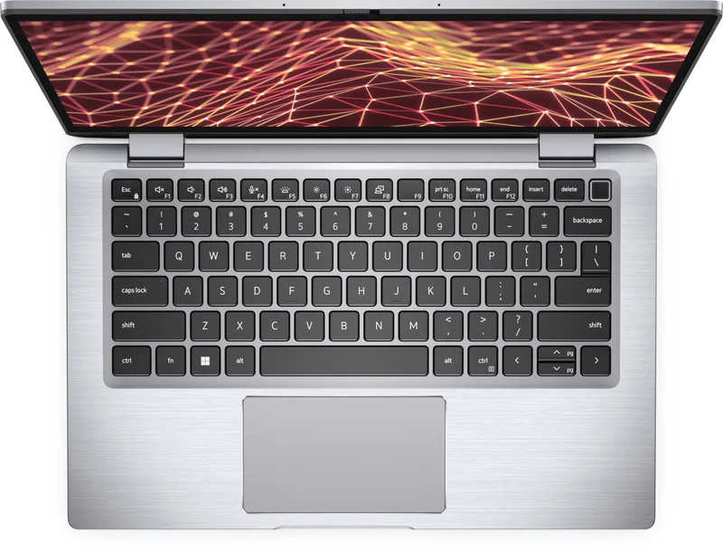 Dell Latitude 5430 – pohled shora na klávesnici a touchpad
