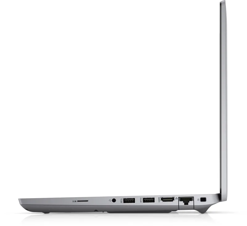 Dell Latitude 5421 -- pravý boční profil se čtečkou SD karet, USB-A, HDMI a RJ-45