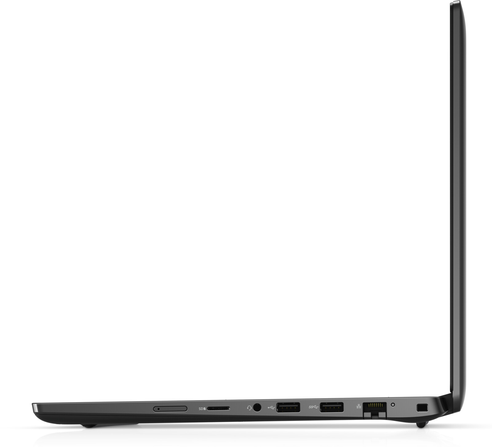Dell Latitude 3420 -- pravý boční profil se čtečkou SD karet, USB-A a RJ-45