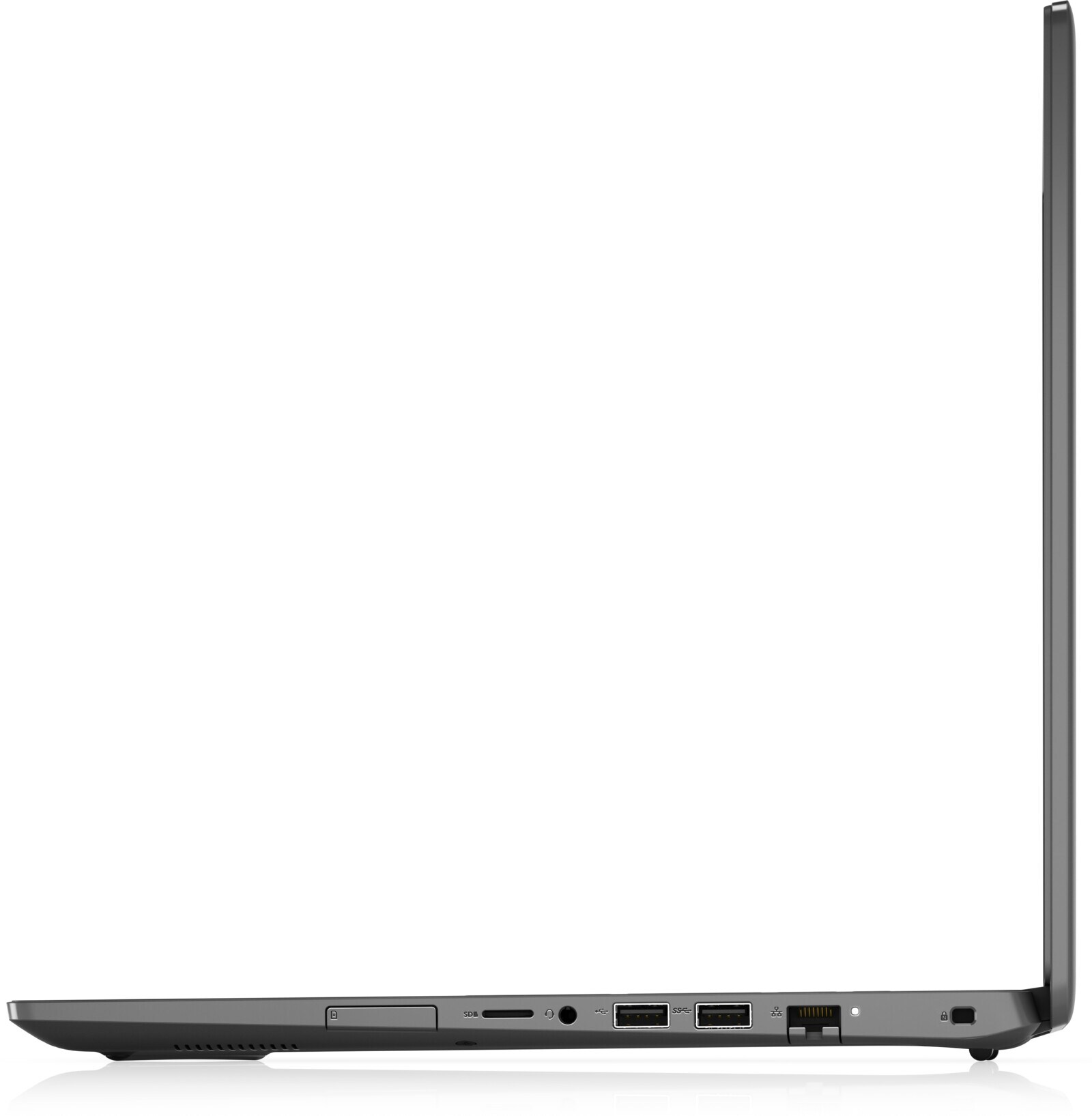 Dell Latitude 3510 -- levý boční profil s porty napájení, HDMI, USB-A a USB-C