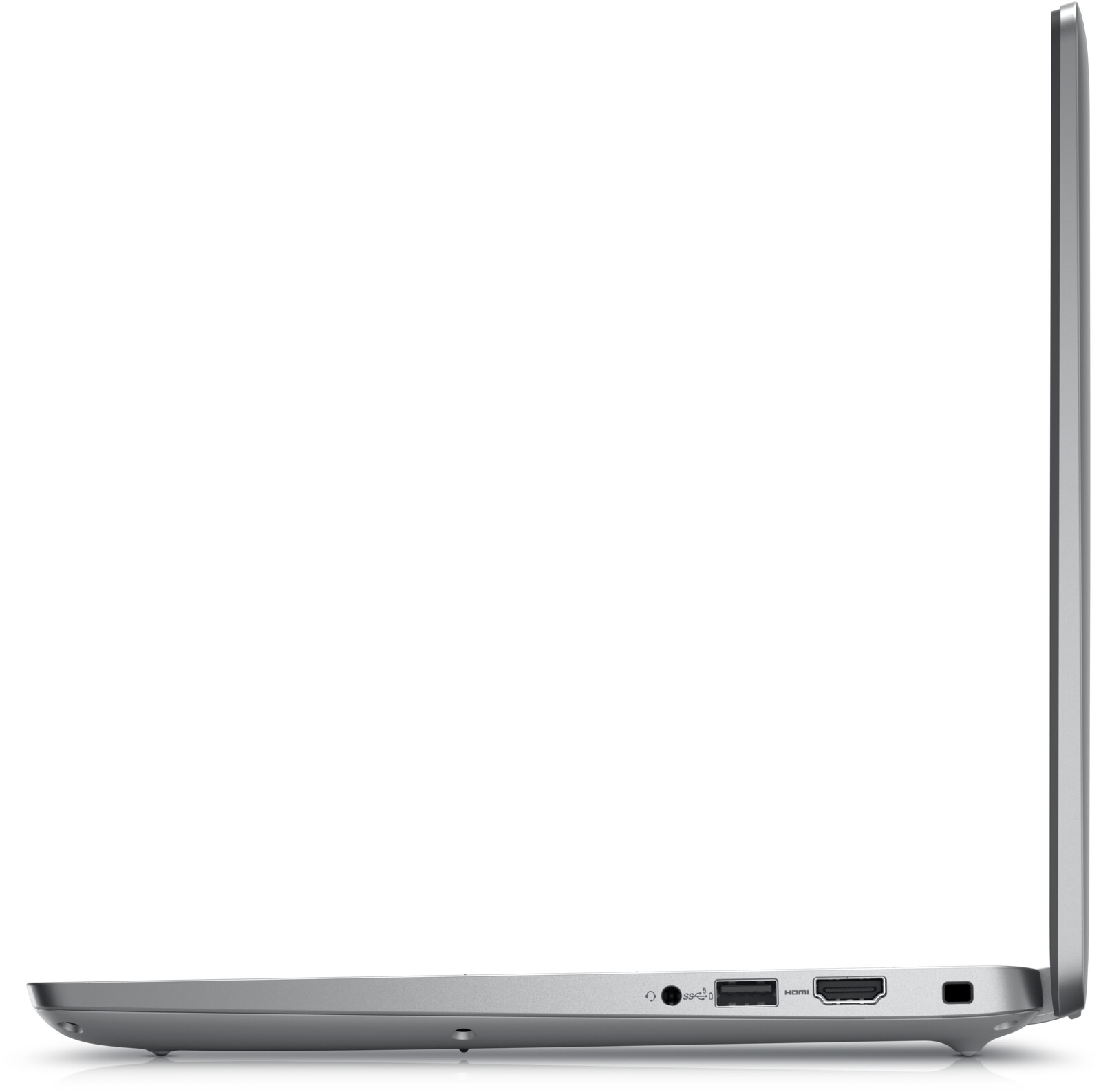 Dell Latitude 5450 -- pravý boční profil s audio jackem, USB-A a HDMI