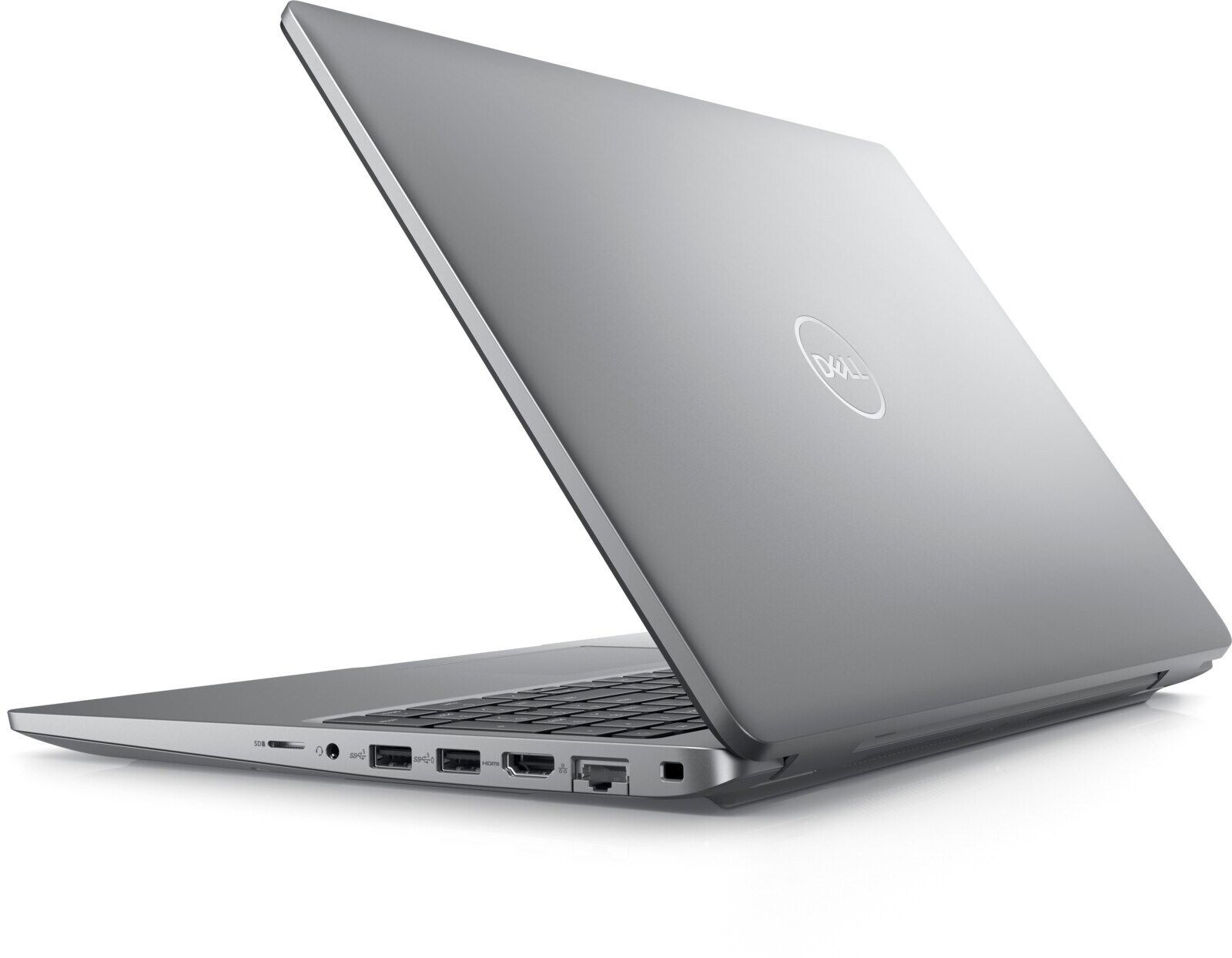 Dell Latitude 5540 -- pravý boční profil se čtečkou SD karet, USB-A, HDMI a RJ-45