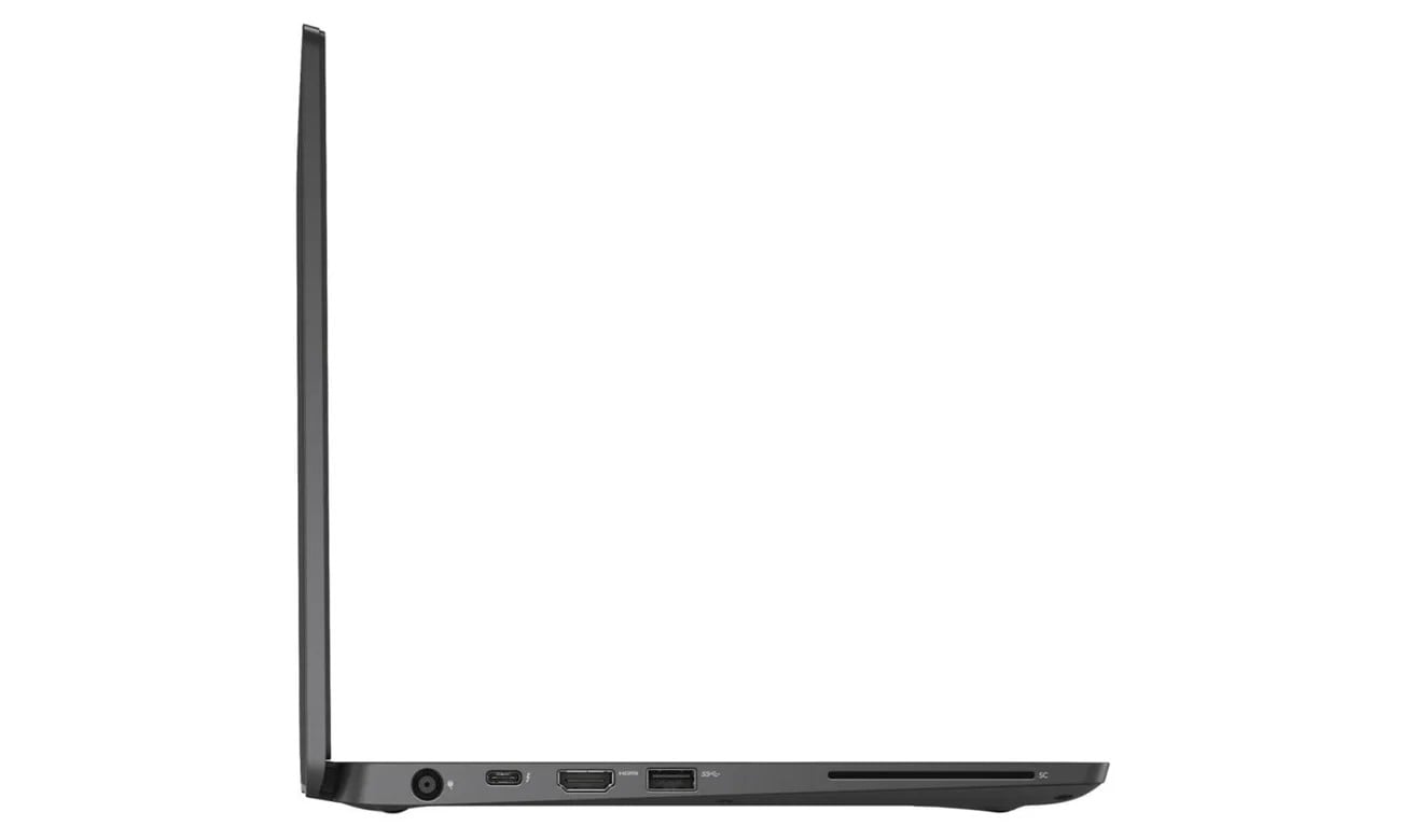 Dell Latitude 7300 – detail portů USB-C Thunderbolt, HDMI a USB-A bez Ethernetu