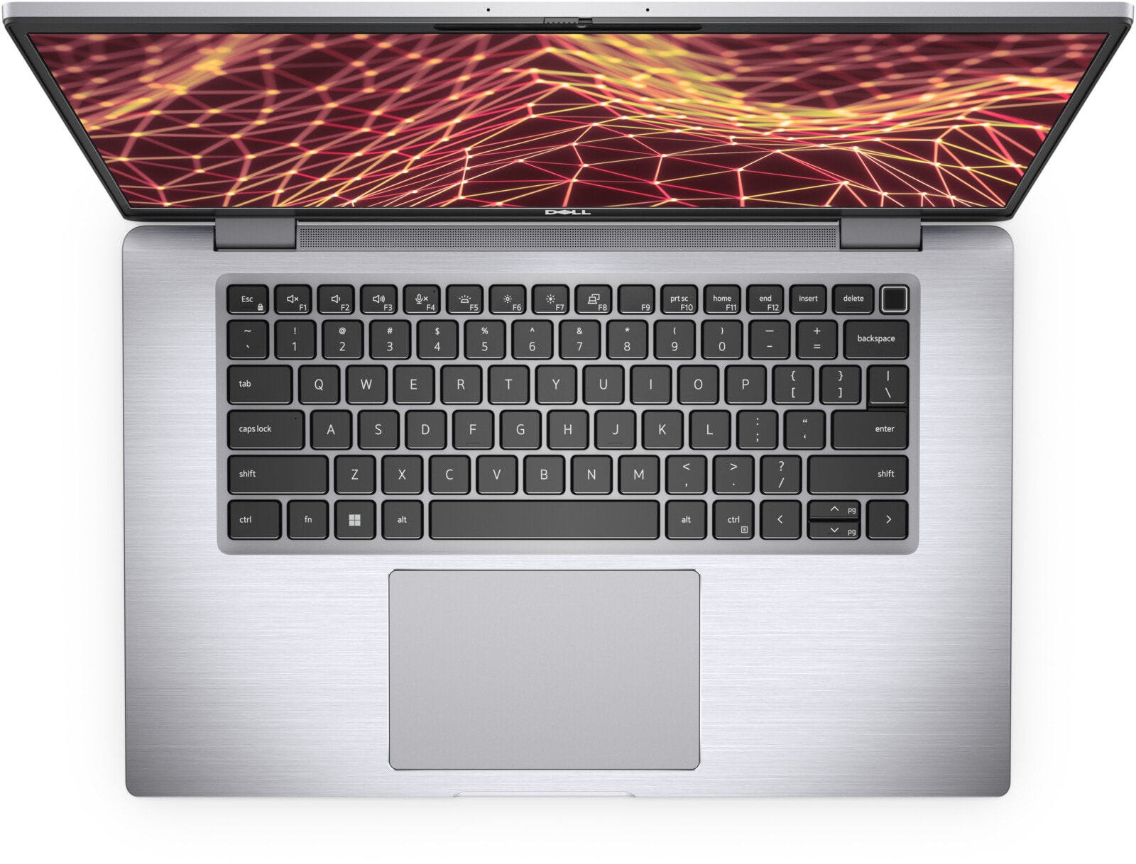 Dell Latitude 7530 – pohled zepředu s klávesnicí