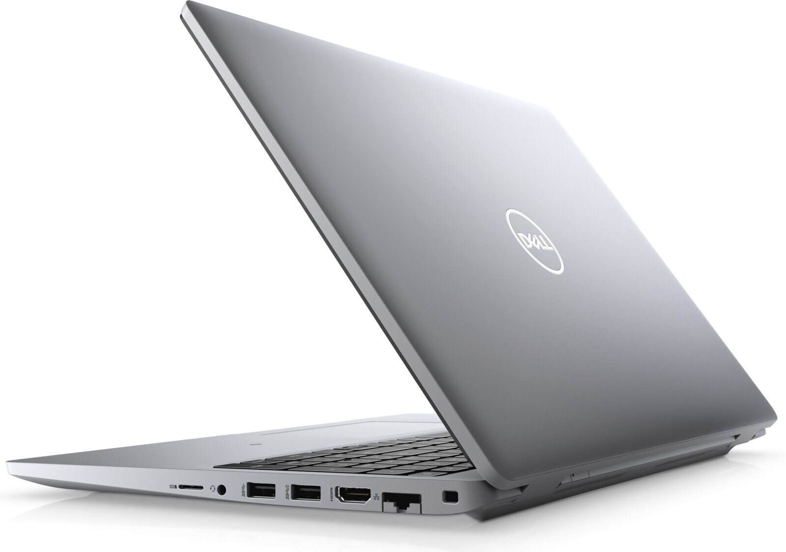 Dell Precision 3560 -- levý boční profil se dvěma porty Thunderbolt 4