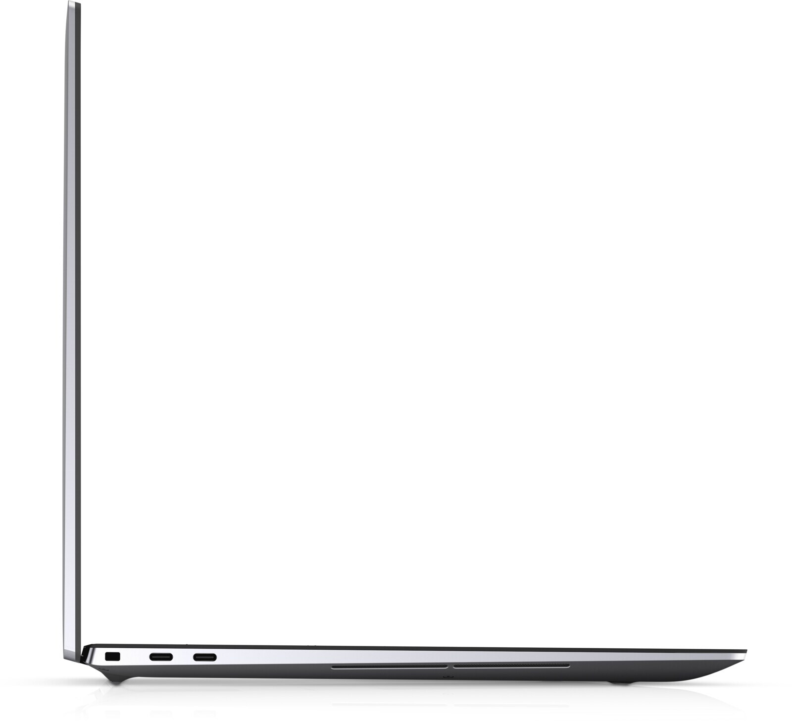 Dell Precision 5760 -- levý boční profil se dvěma porty Thunderbolt 4