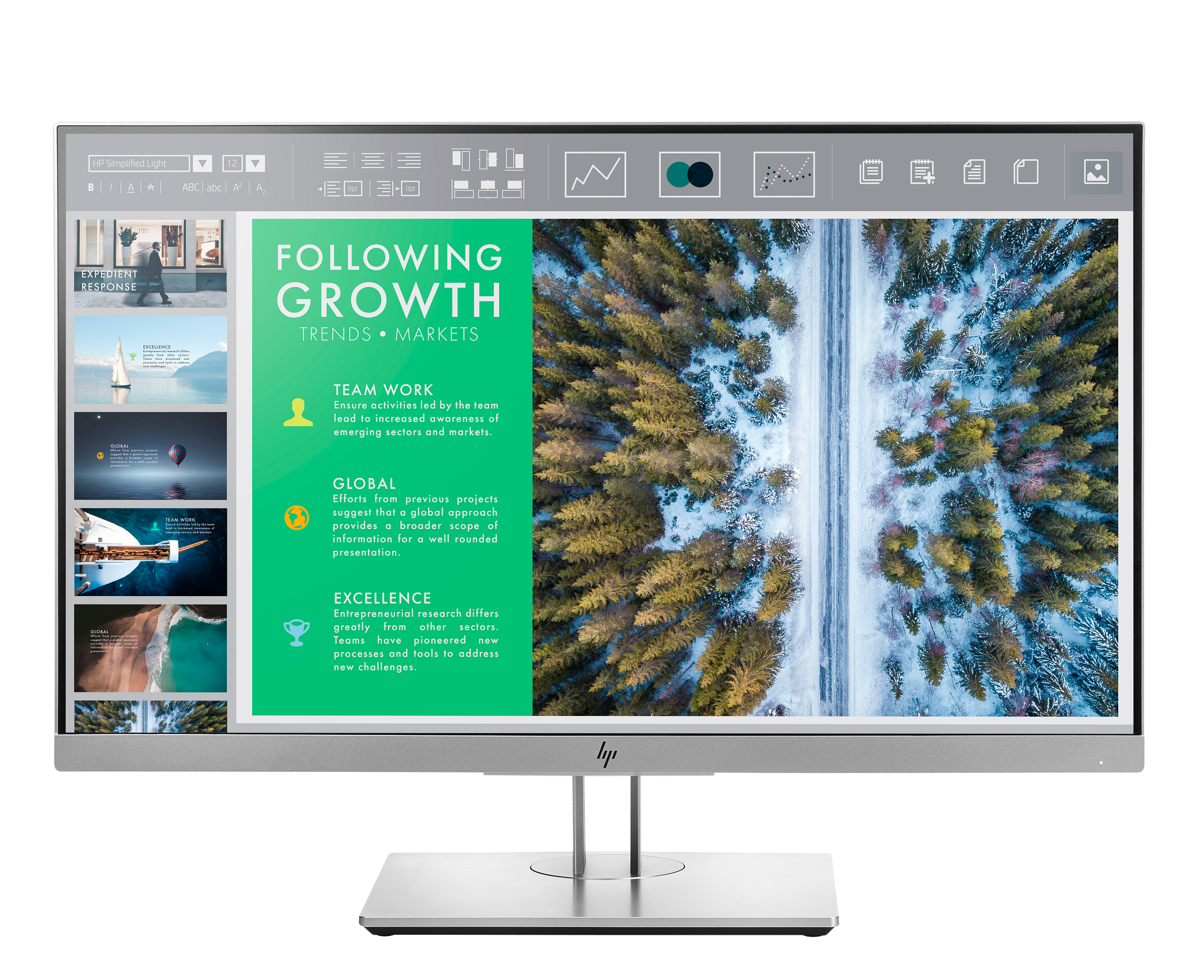 Hp e243 – produktová fotografie
