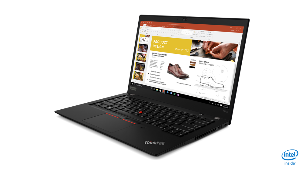Lenovo thinkpad t490s – produktová fotografie