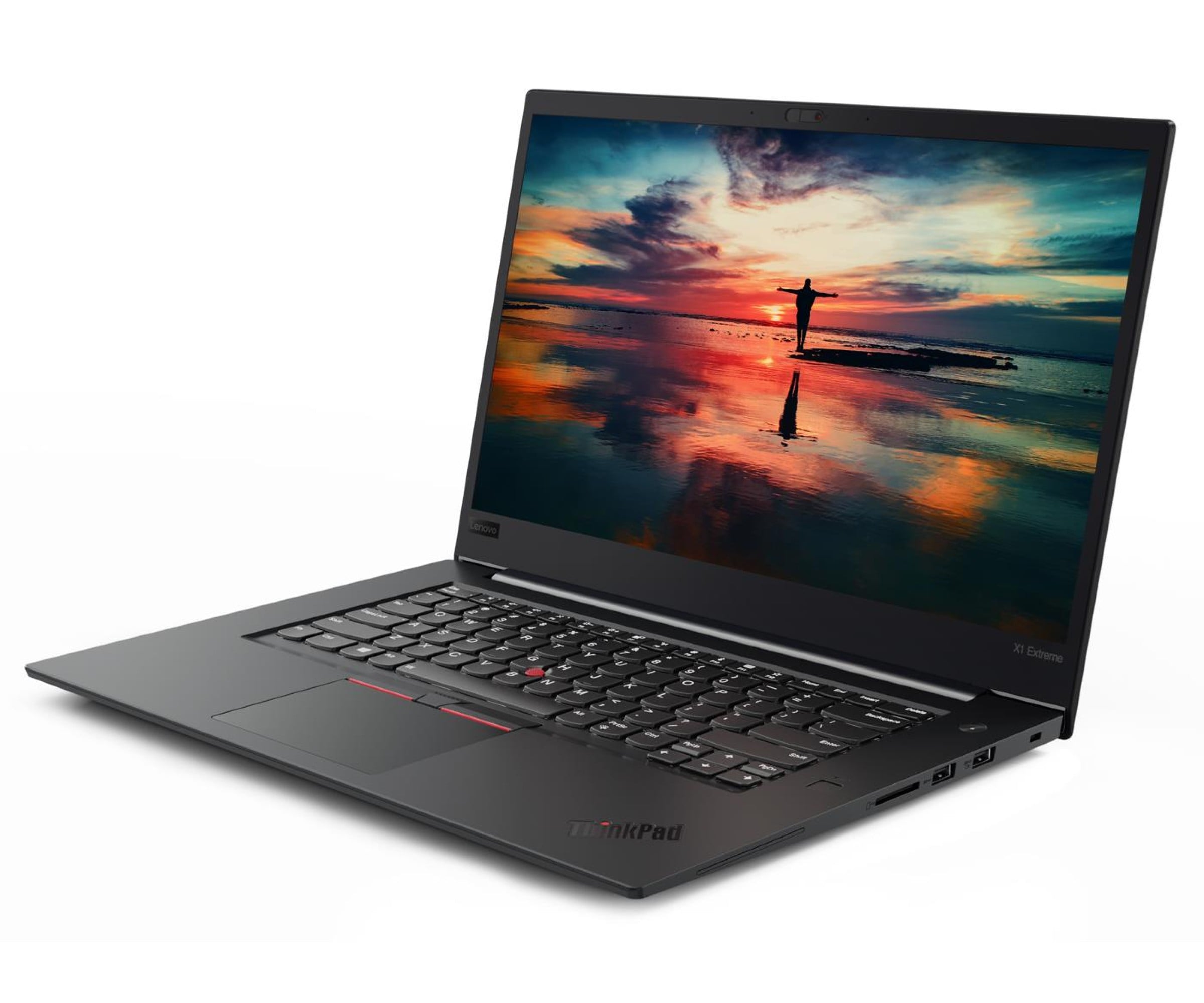Lenovo ThinkPad X1 Extreme Gen 3 – boční úhel ukazující tenké provedení