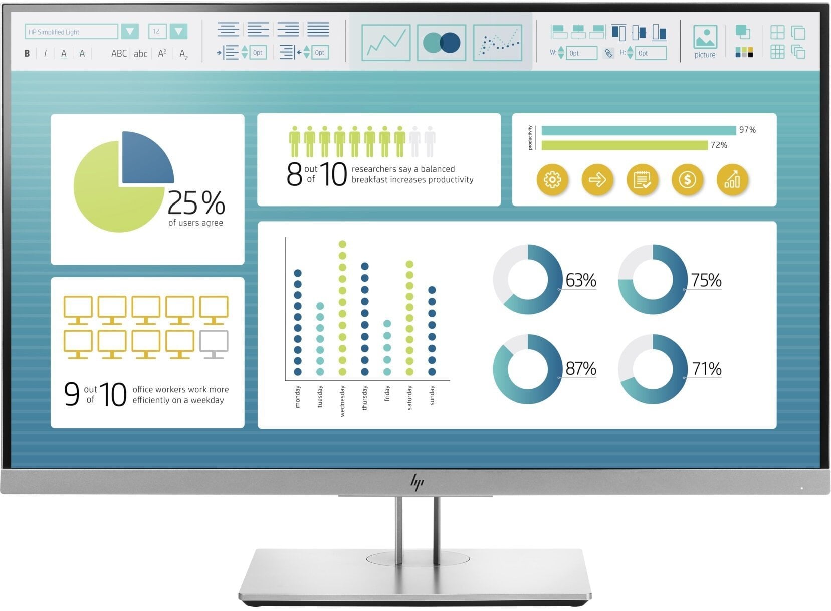HP E273 – 27" monitor