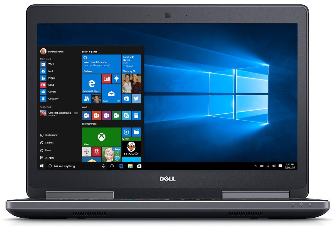 Pracovní stanice Dell Precision 7520 – i7-7820HQ, 32 GB, 512 GB SSD NVMe, Quadro M2200, FHD, Windows 10 Pro