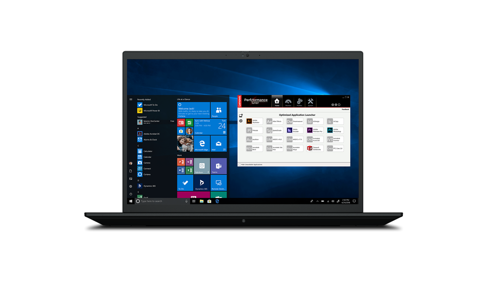 Pracovní stanice Lenovo ThinkPad P1 Gen 4 (Intel) – i7-11850H, 32 GB, 1 TB SSD NVMe, Geforce Rtx 3070, 3840×2400, dotykový, Windows 11 Pro