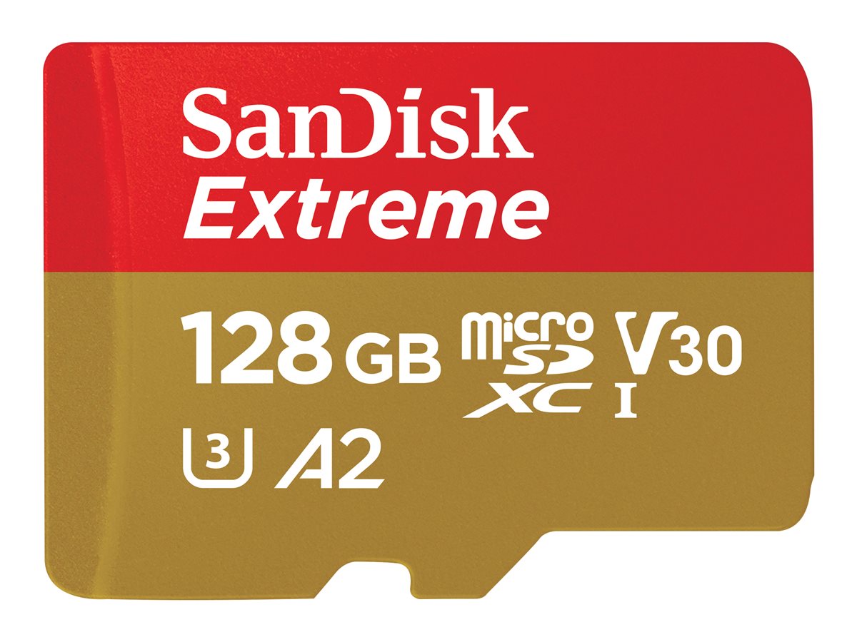 SanDisk Extreme - paměťová karta flash - 128 GB - microSDXC UHS-I
